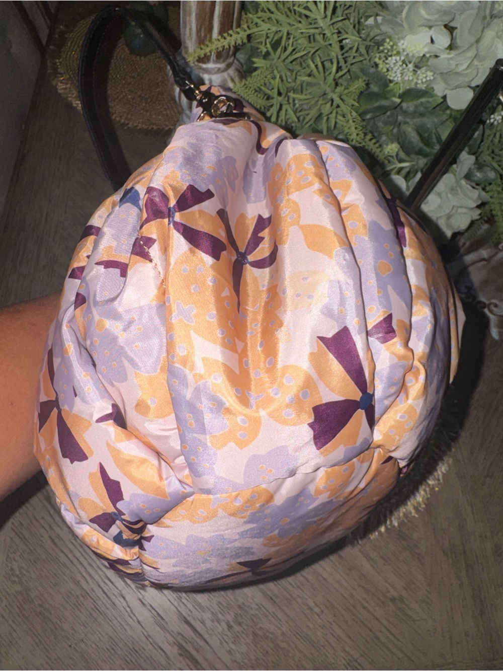 See By Chloe Floral Quilted Puffer Satchel Bag Excellent Preloved Condition ⭐️ - Picture 4 of 5